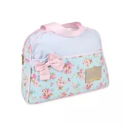 Bolsa de Mão Pet Organizador Pata Chic Doce Flor - Azul