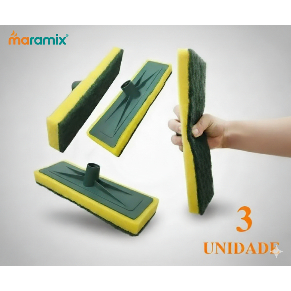 kit Combo 3 Rodos Esfregão Refil Limpeza Pesada