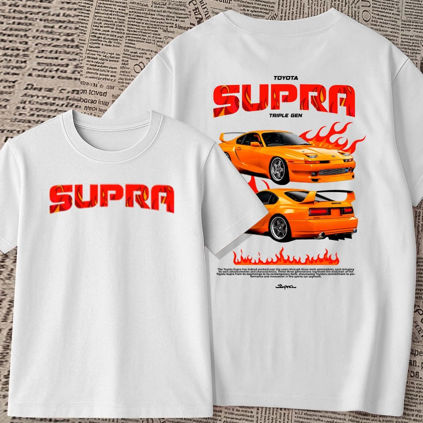 Camiseta estampada - supla tiple | toyota | carros de corrida | blusa unissex premium 100% algodão