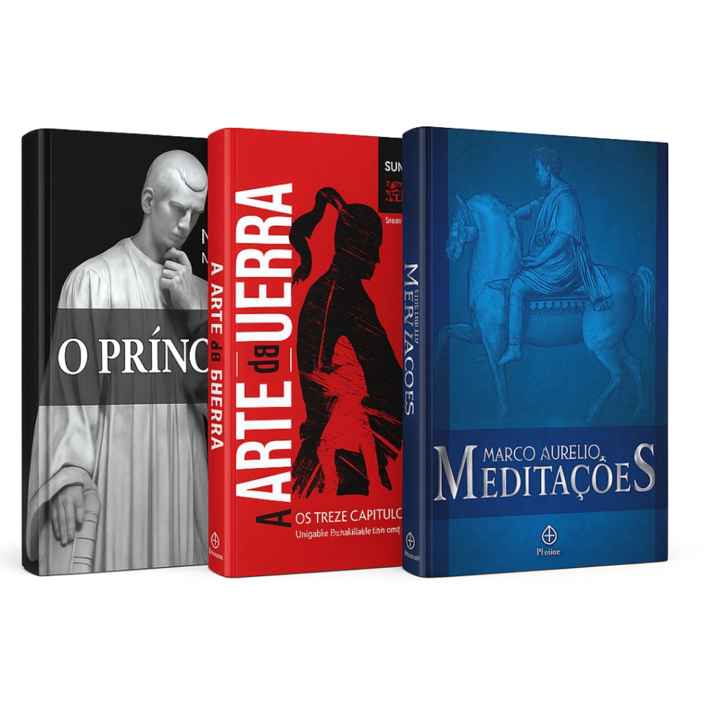 Imagem Arte da Guerra O Principe Meditações Os 3 livros que despertam sua mente estratégica