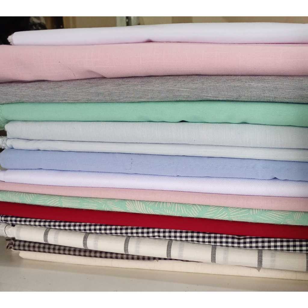 2kg Retalho De Tricoline De Camisaria  Algodão/Poliéster = 10 metros de Tecidos Neste Combo em Oferta na Shopee