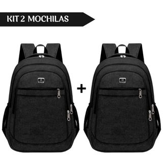 Kit 2 Mochilas Reforçadas Unissex – Grandes, Modernas e Super Resistentes