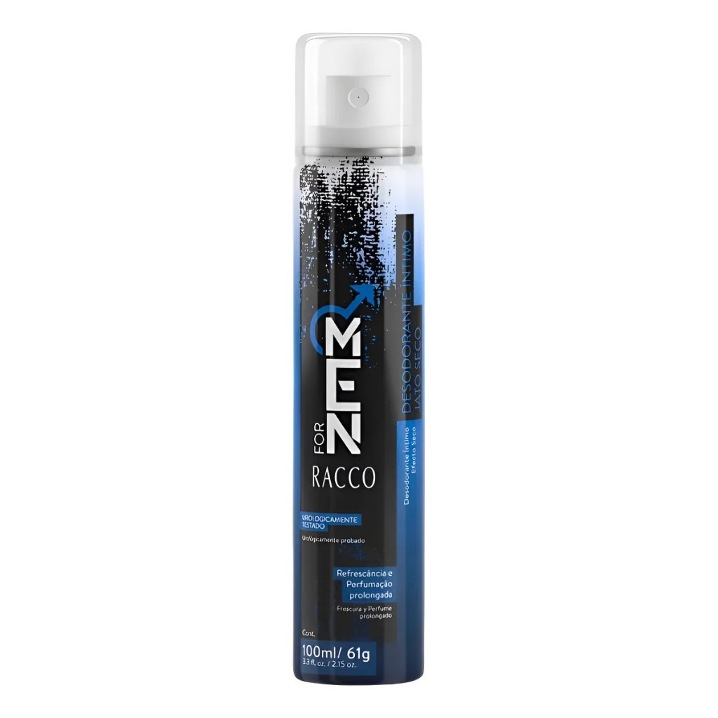 Desodorante Íntimo Jato Seco For Men 100ml Racco