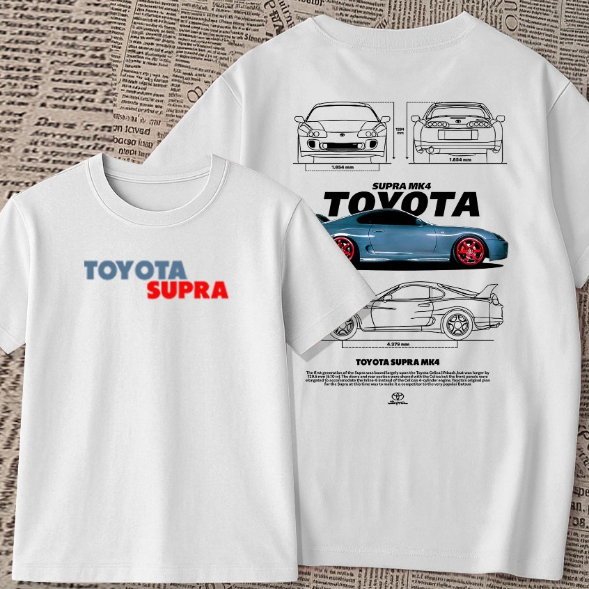 Camiseta estampada - Toyota supra | carro veiculo | blusa unissex premium 100% algodão