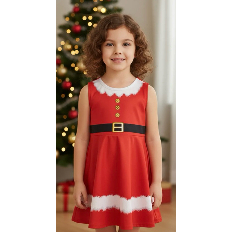 VESTIDO INFANTIL REGATA  PERSONALIZADO PARA FESTA EVENTO MAMÃE NOEL REGATA ENVIO IMEDIATO