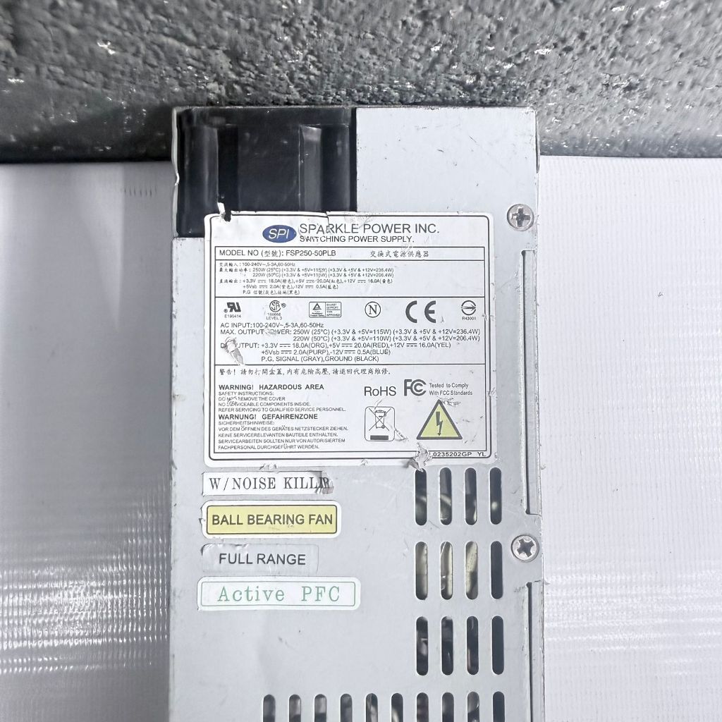 FONTE REAL SPI MOD: FSP250-50PLB 20PINOS 250W PFC ATIVO ATX
