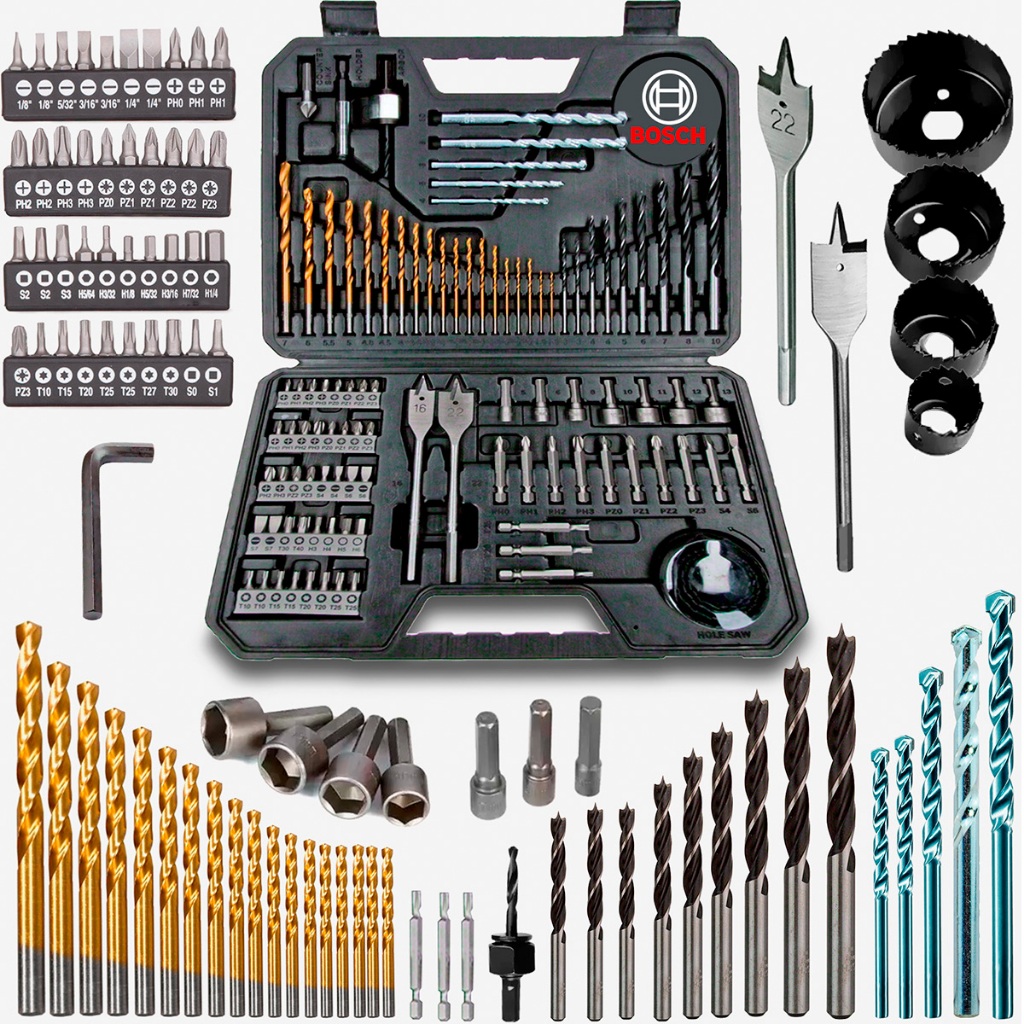 Jogo De Brocas Bits 103 Peças Bosch Com Maleta Profissional em Oferta na Shopee
