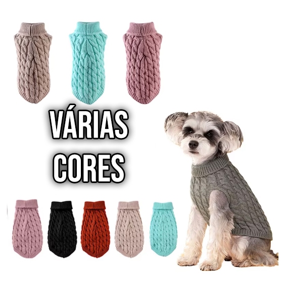 Roupa de Cachorro e Gato Roupinha para Pet Tricô Frio Inverno Pequenos Médios Grande Porte SF em Oferta na Shopee