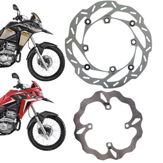 Par Disco Freio Honda Xre 300 2022-2023 Abs Dianteiro Semi Flutuante + Traseiro Parts57 Com Suporte