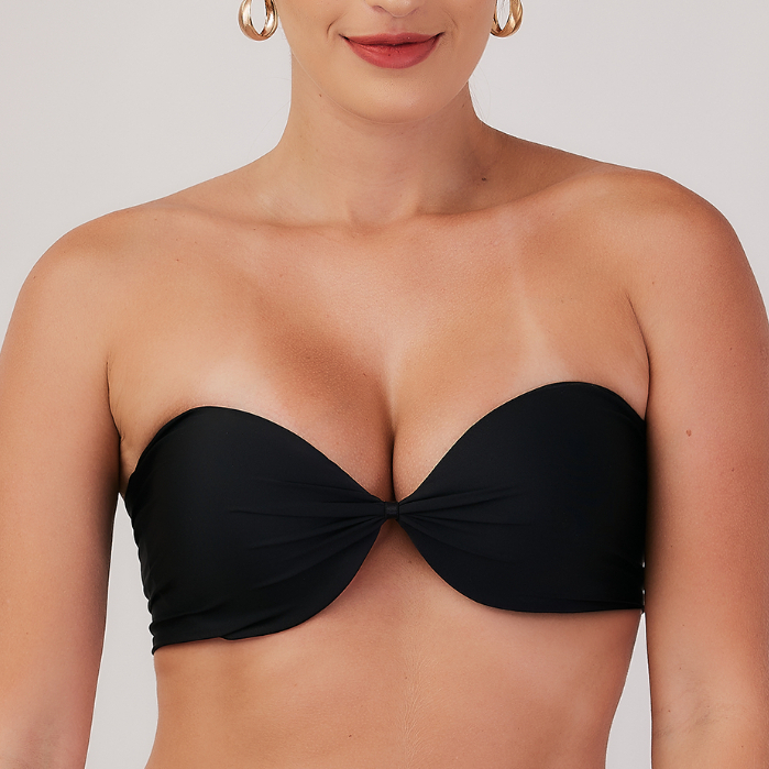 Sutiã FemininoTomara que caia sem alça Com bojo decotado Modelo Premium Plus size Curve
