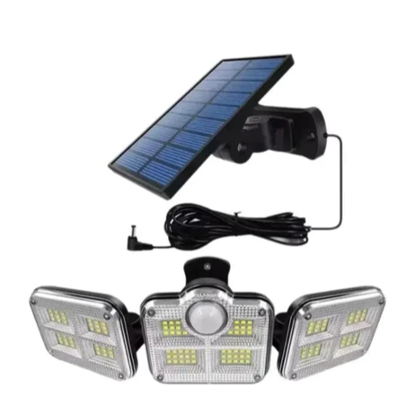 Led 3 Luminária Solar Com Sensor De Movimento Lâmpadas 122 em Oferta na Shopee