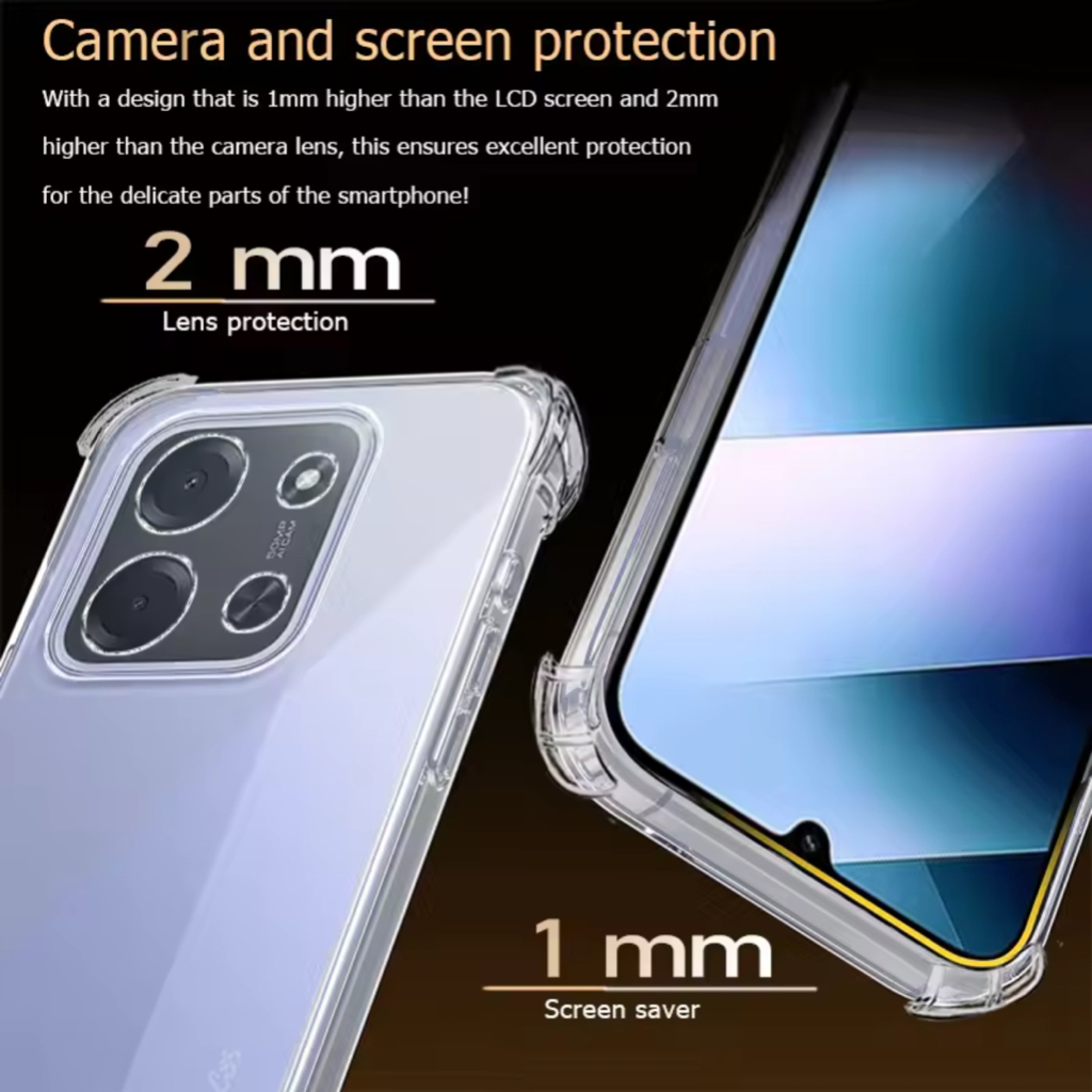 Kit Protetor Xiaomi Poco C85, Capa Protetora, Película de Vidro, Película para Câmera