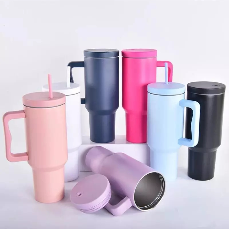 Copo Garrafa Térmica De Água Com Isolamento De Aço Inoxidável 1200ml Grande Copo Stan