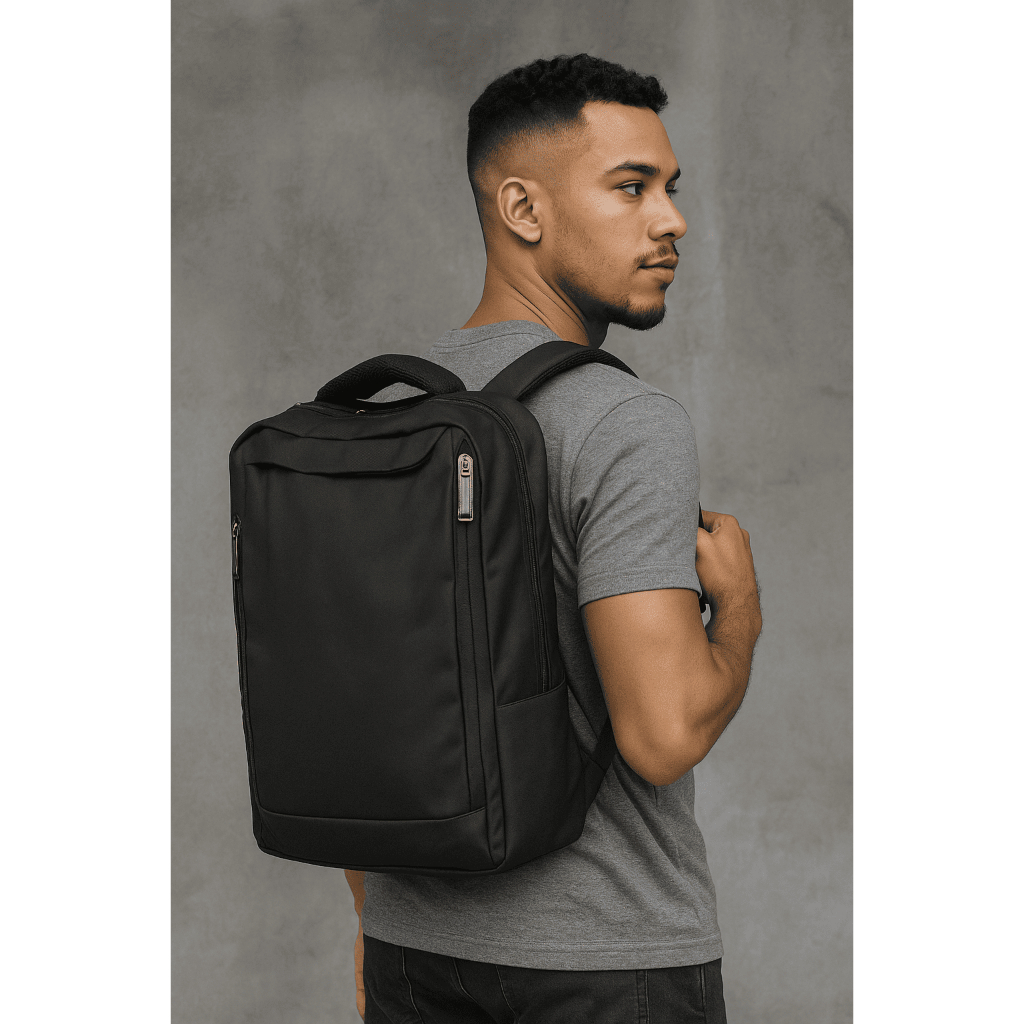 Mochila Bolsa Executiva Notebook até 15.6'' Impermeável USB Antifurto Preta