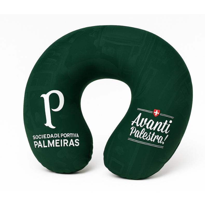 Almofada Viagem Apoio De Pescoço Palmeiras Oficial Avanti Palestra Premium
