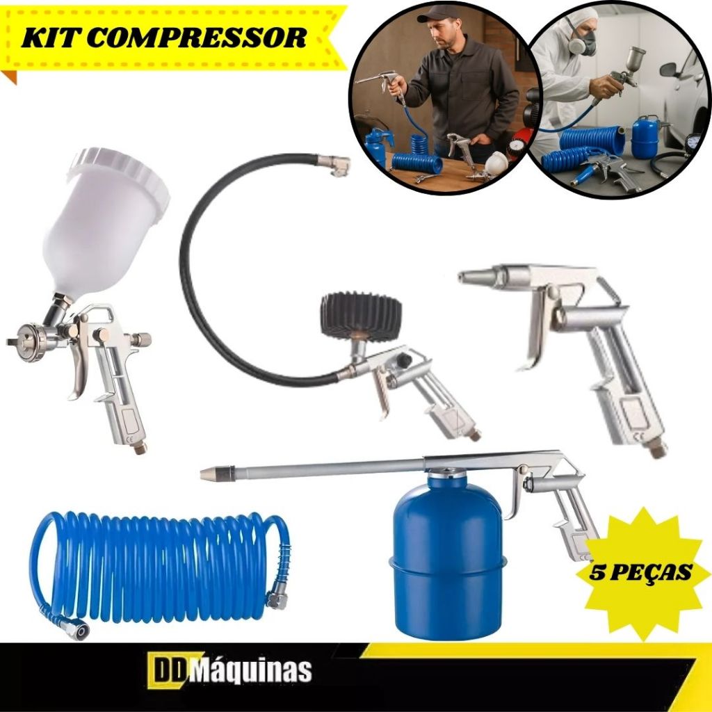 Compressor de Ar com Kit de Pintura: Onde Comprar | BuscaProdutos