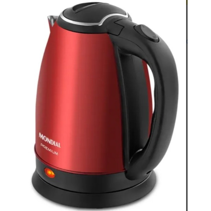 Chaleira Elétrica Pratic Mondial Vermelho/Inox 127V