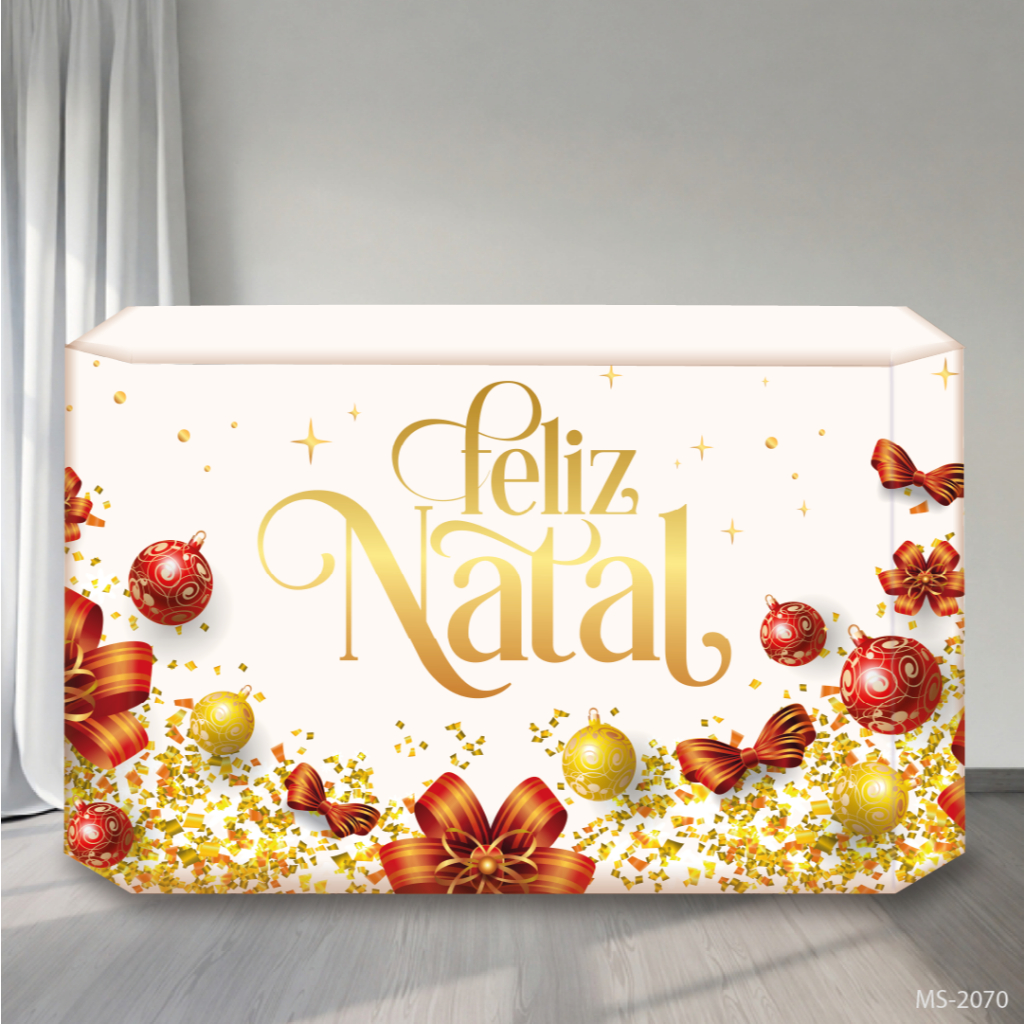 Capa De Mesa Para Festa Sublimado Em Tecido Veste FáciL NATAL
