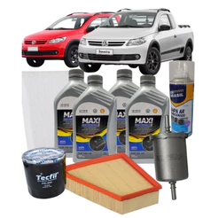 Kit Troca de Óleo e Filtros 5w40 Sintético Volkswagen Saveiro 1.6 8V EA111
