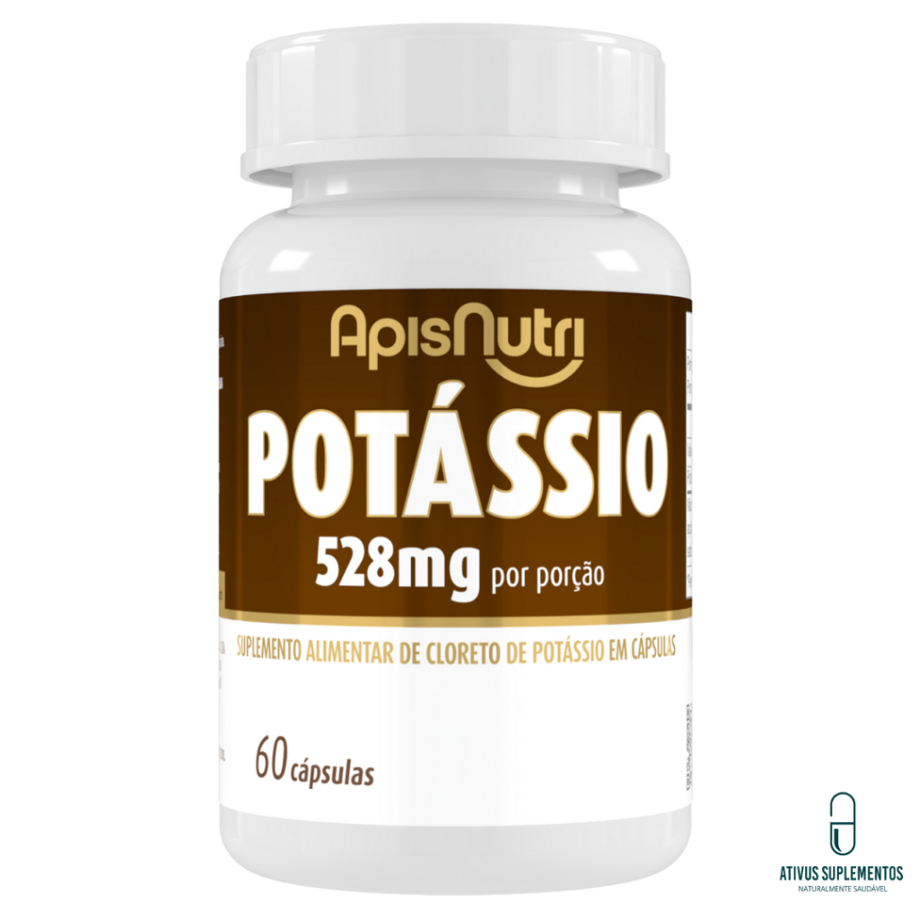 Suplemento Mineral de Potássio 528  mg 60 cápsulas - APISNUTRI em Oferta na Shopee