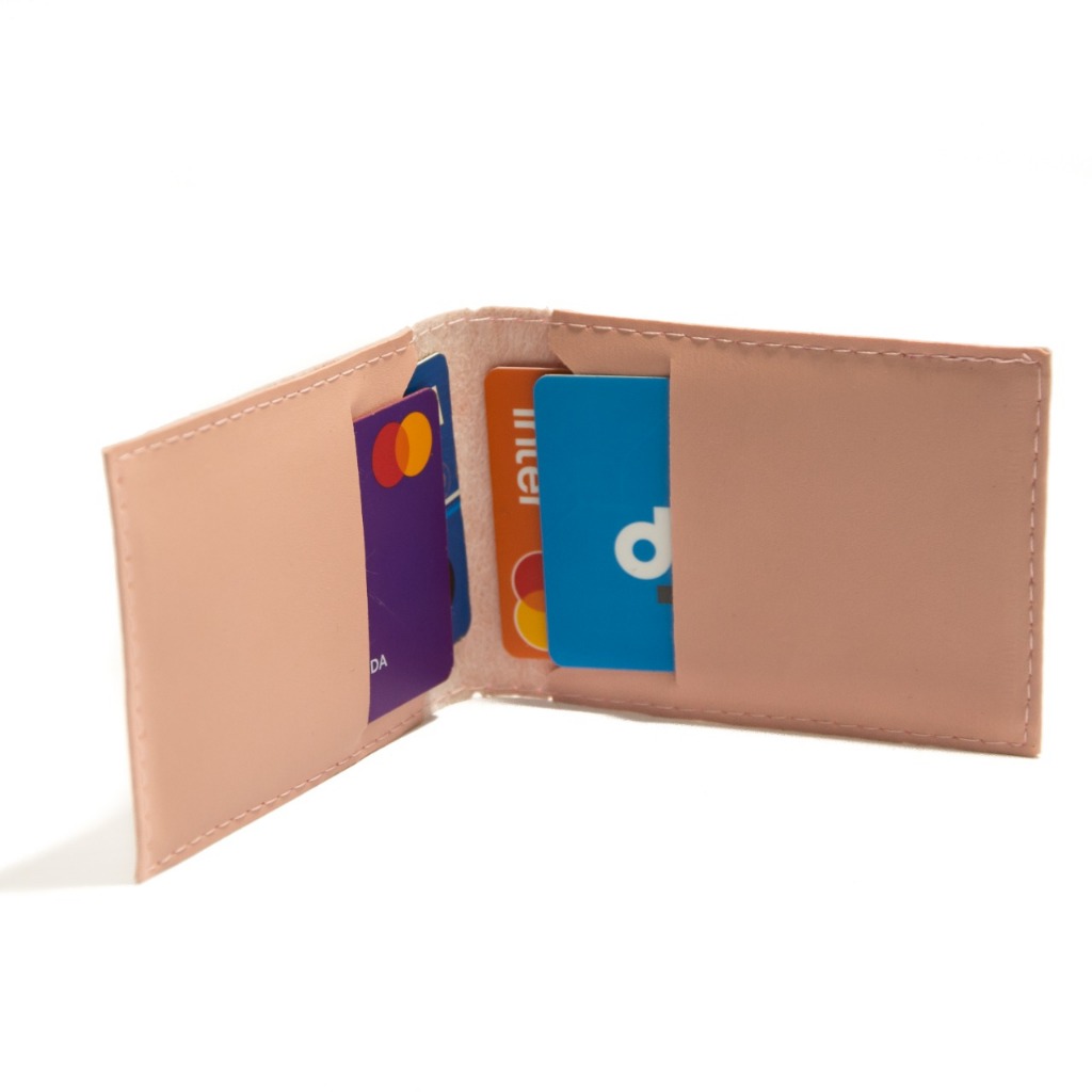 Detalhes do Kits de Porta cartão feminino masculino slim carteira feminina presente