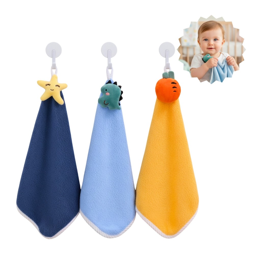 Kit 3, 6 ou 12un Paninho Naninha Infantil p/ Bebê, Toalha, Cheirinho, Macio, Dormir, Bichinhos