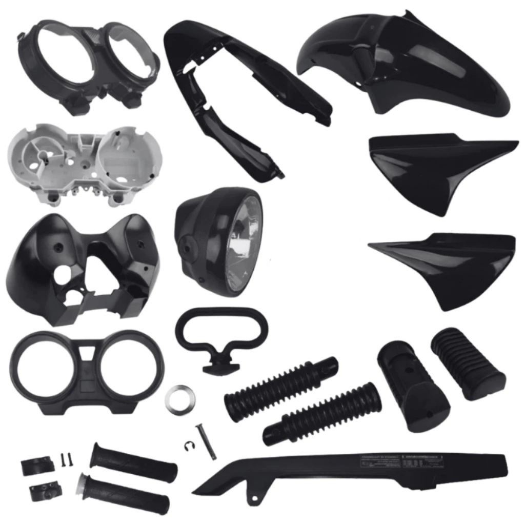 Kit Renovação Total 18 Peças Carenagem CG 150 Titan 2004 2005 2006 2008 Plástico Preto Injetado Cg em Oferta na Shopee