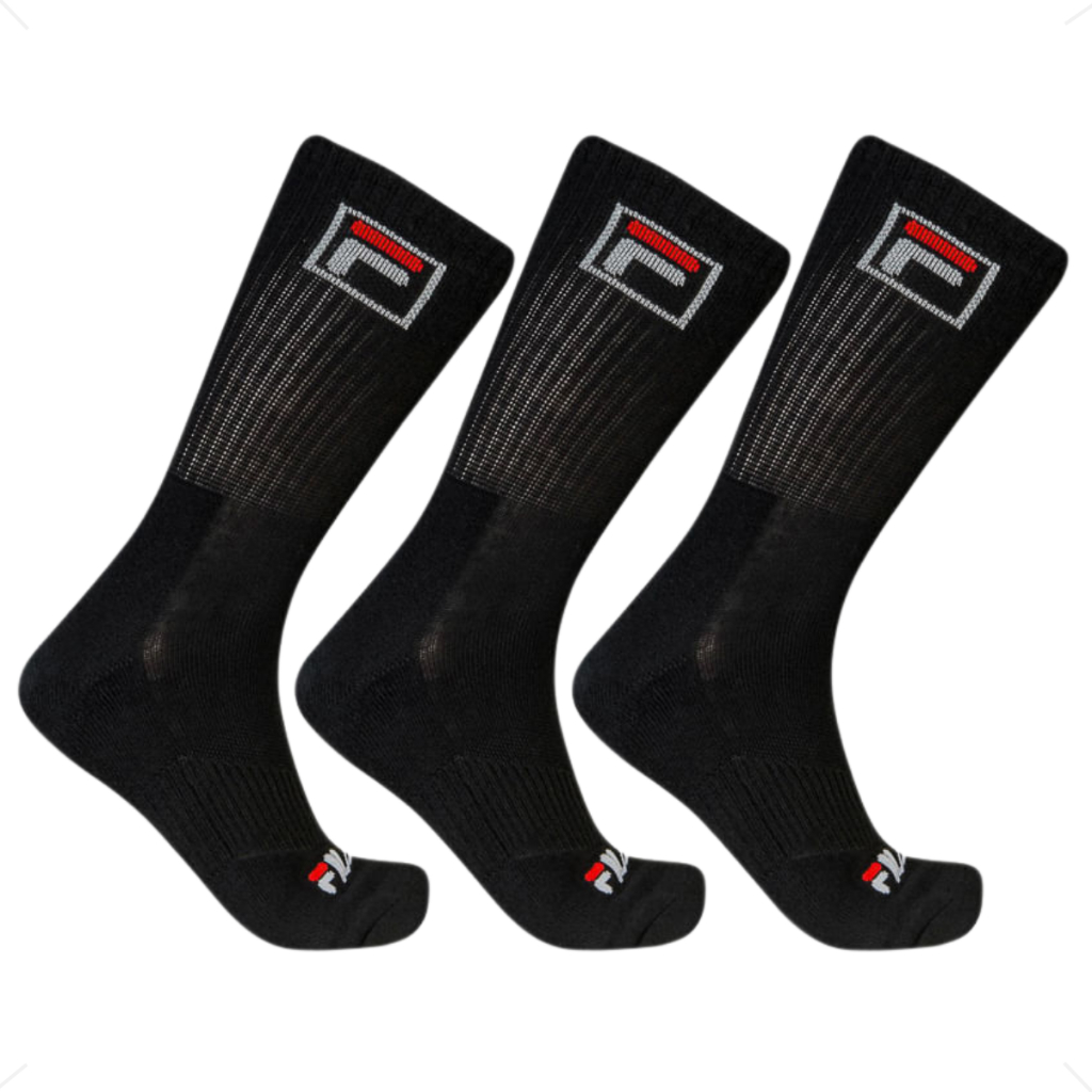 Kit Meia Fila Fbox 3 Pares Cano Alto Confortável Promoção C/Nf