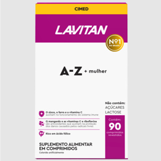Lavitan mulher A-Z - 90 Comprimidos - Cimed em Oferta na Shopee