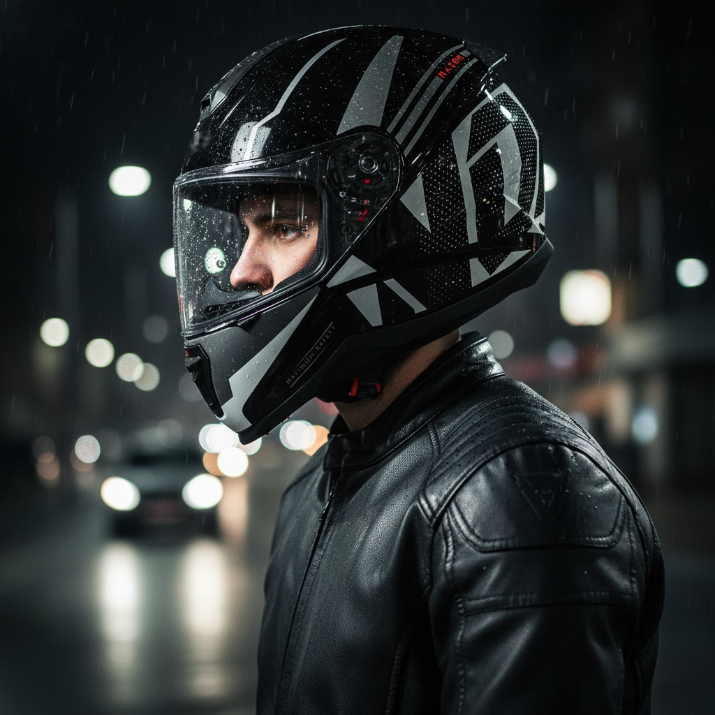 NORISK FAB CAPACETE RAZOR FULL BLACK/WHITE PRETO BRANCO CINZA MOTO MOTOCICLISTA MASCULINO FEMININO :)