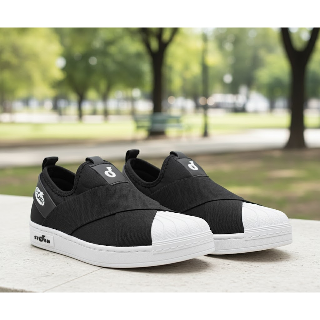 Tênis Slip On Calce Fácil Confortável Uso Casual e Esportivo Academia Cupom Frete Promoção
