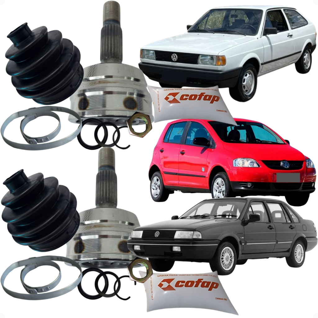 Par de Junta Homocinética Gol Parati Voyage Fox Santana Com 30 Dentes Internos e 22 Dentes Externo em Oferta na Shopee