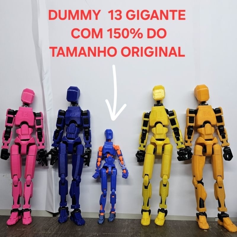 Boneco Dummy 13 Gigante (20 cm) – Maior que o Tamanho Padrão!