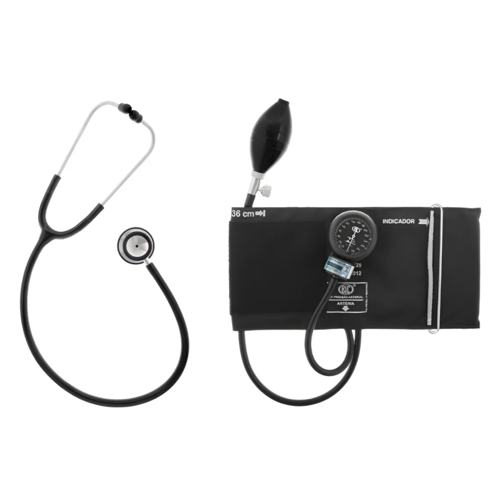 Conjunto Aparelho Pressão Estetoscópio Inox BIC Adult