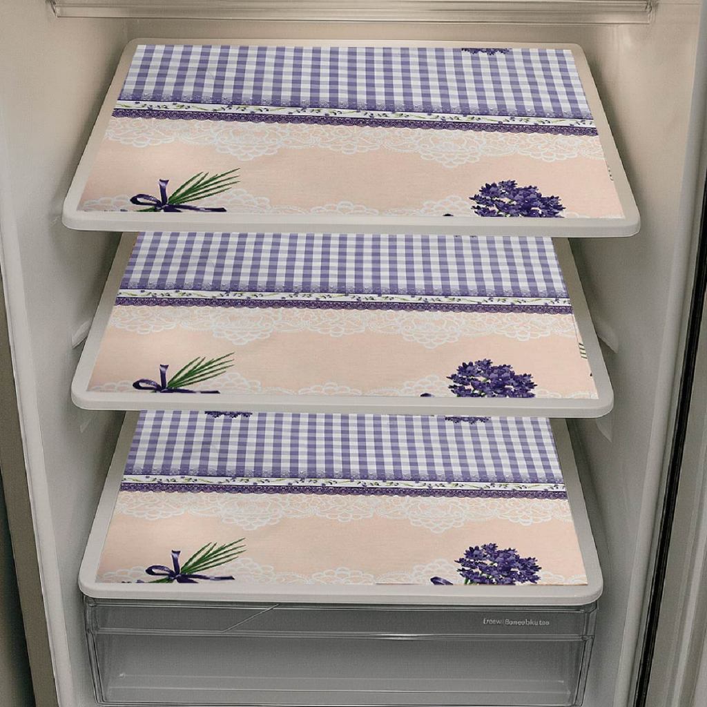 Toalha de Geladeira com 3 -PVC - Kit - Lavável - 46x32cm