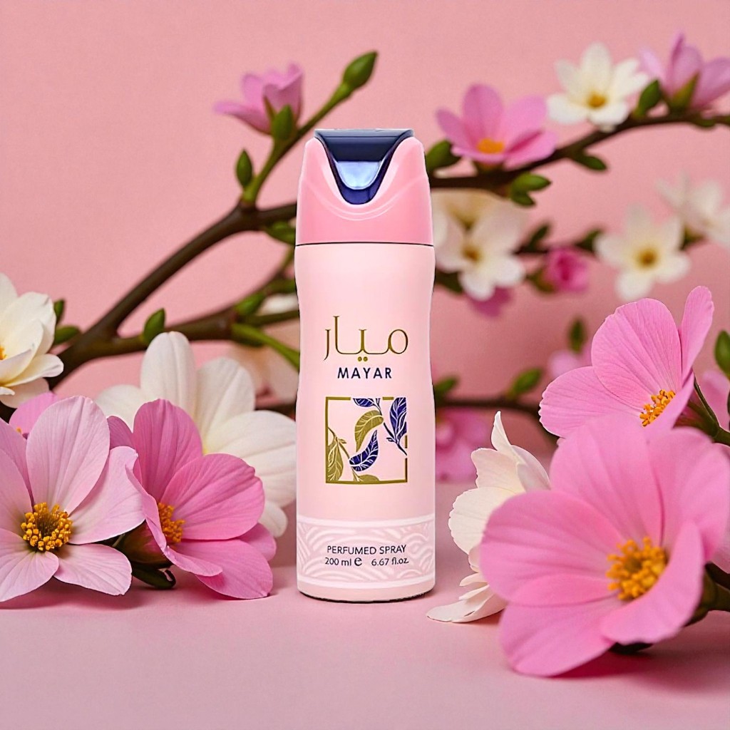 Body Spray Mayar Lattafa 200 ml – Feminino, Floral Frutado Doce e Encantador