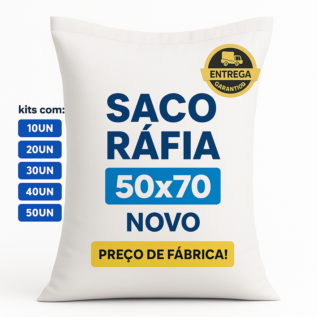 Saco Ráfia Novo Para Entulho Construção Reforçado Branco 50x70 cm Envio Imediato em Oferta na Shopee