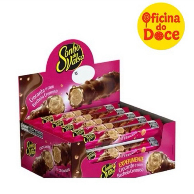 Stick Wafer Recheado Sonho de Valsa 25g - Display com 15 Unidades em Oferta na Shopee