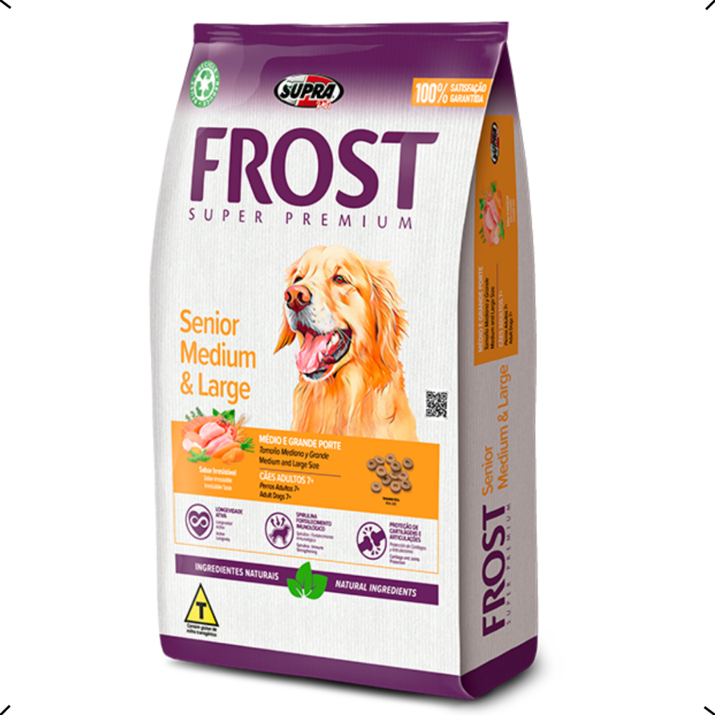 RAÇÃO FROST SENIOR RAÇA MEDIA E GRANDE 15KG em Oferta na Shopee