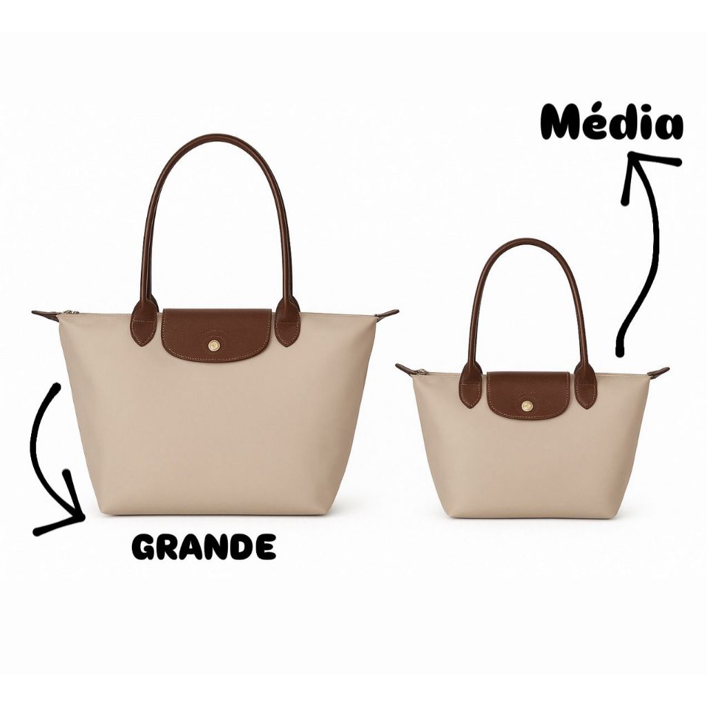 Bolsa Grande Tote Feminina De Ombro Nylon Impermeável Estilo Faculdade em Oferta na Shopee