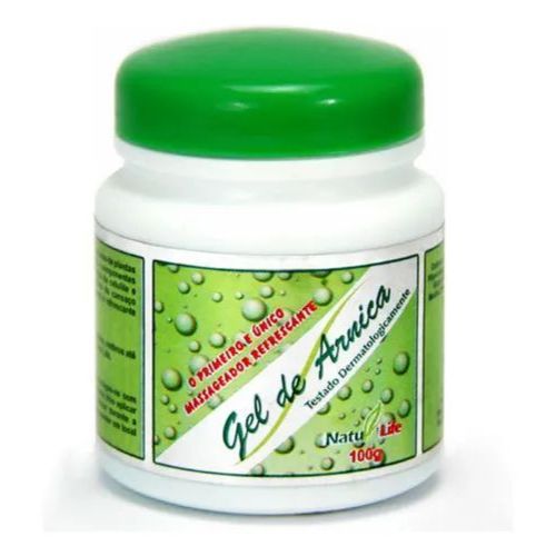 Kit 1 Gel de Arnica Natu Life - 100g Alivio imediato de dores musculares e cansaço.