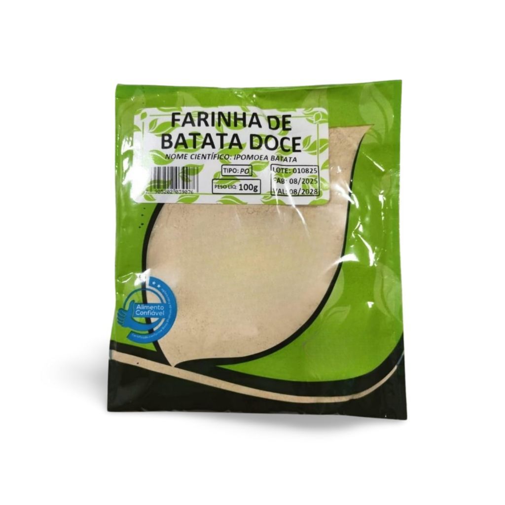FARINHA DE BATATA DOCE 100G – ENERGIA NATURAL E NUTRIÇÃO SAUDÁVEL