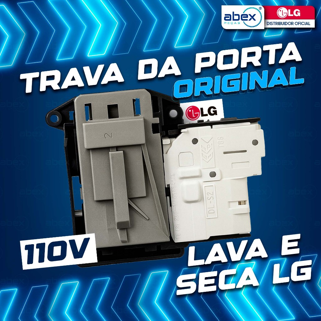 Trava Da Porta Lavadora E Lava E Seca LG WD1252R WD1014R WD11SB CV3011 EBF61315802 110v Original em Oferta na Shopee