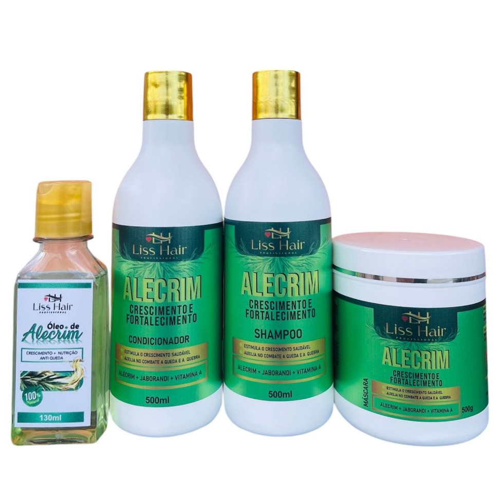 Alecrim Antiqueda Kit Capilar Para Fortalecimento dos Fios 4 Passos Liss Hair Profissional em Oferta na Shopee