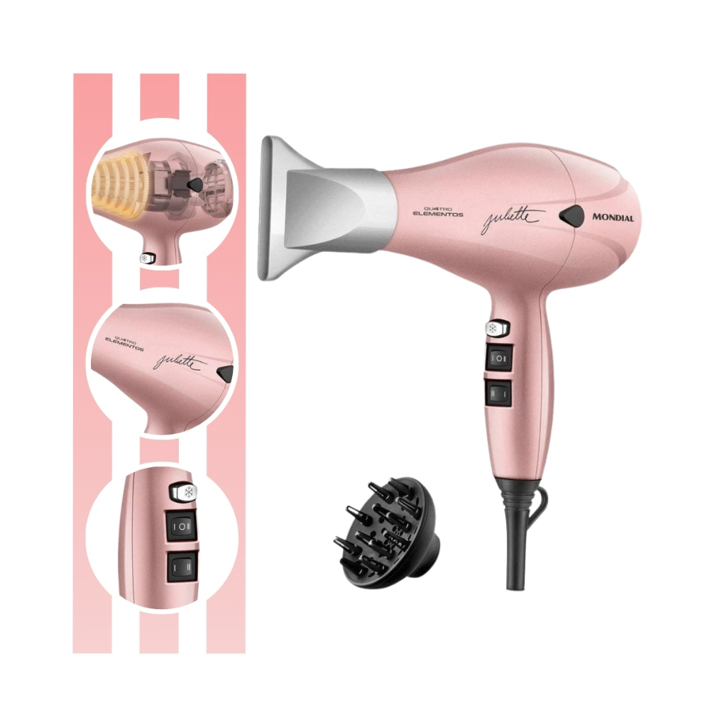 Secador De Cabelo Scp Ju 01 By Juliette 2000w Mondial em Oferta na Shopee