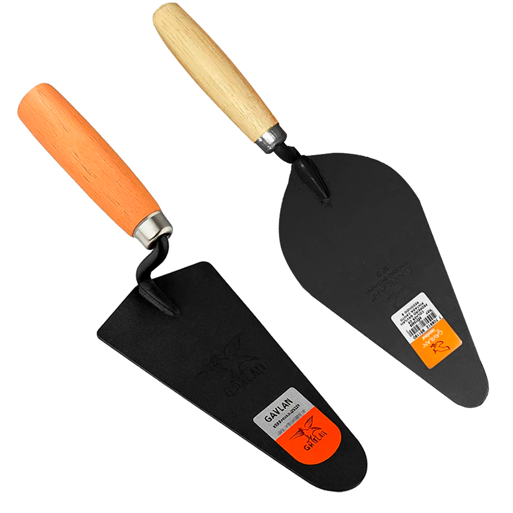 Colher Para Pedreiro Profissional Cabo Plástico Canto Oval Ou Canto Reto Tamanho A Escolher em Oferta na Shopee