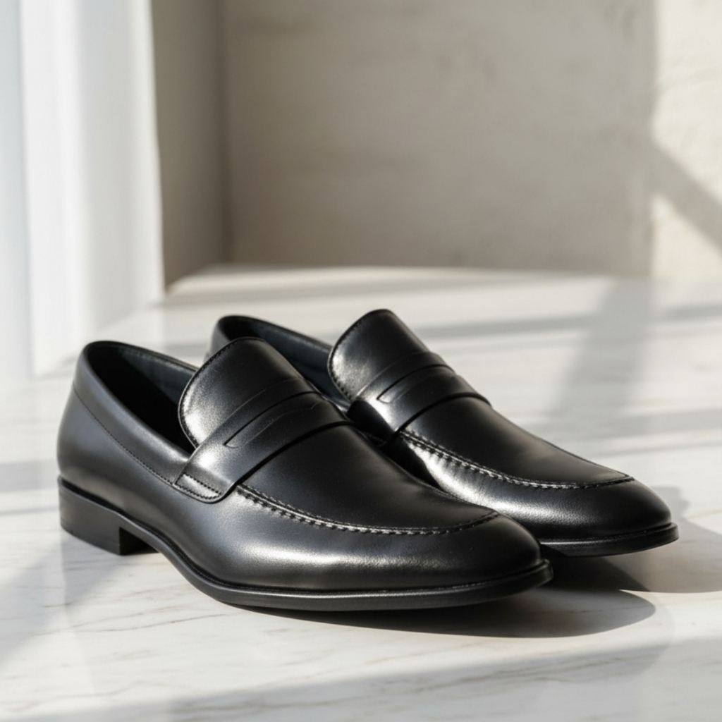 Sapato Social Mocassim Loafer Masculino em Couro Nobre Original Elegante Clássico Sem Cadarço