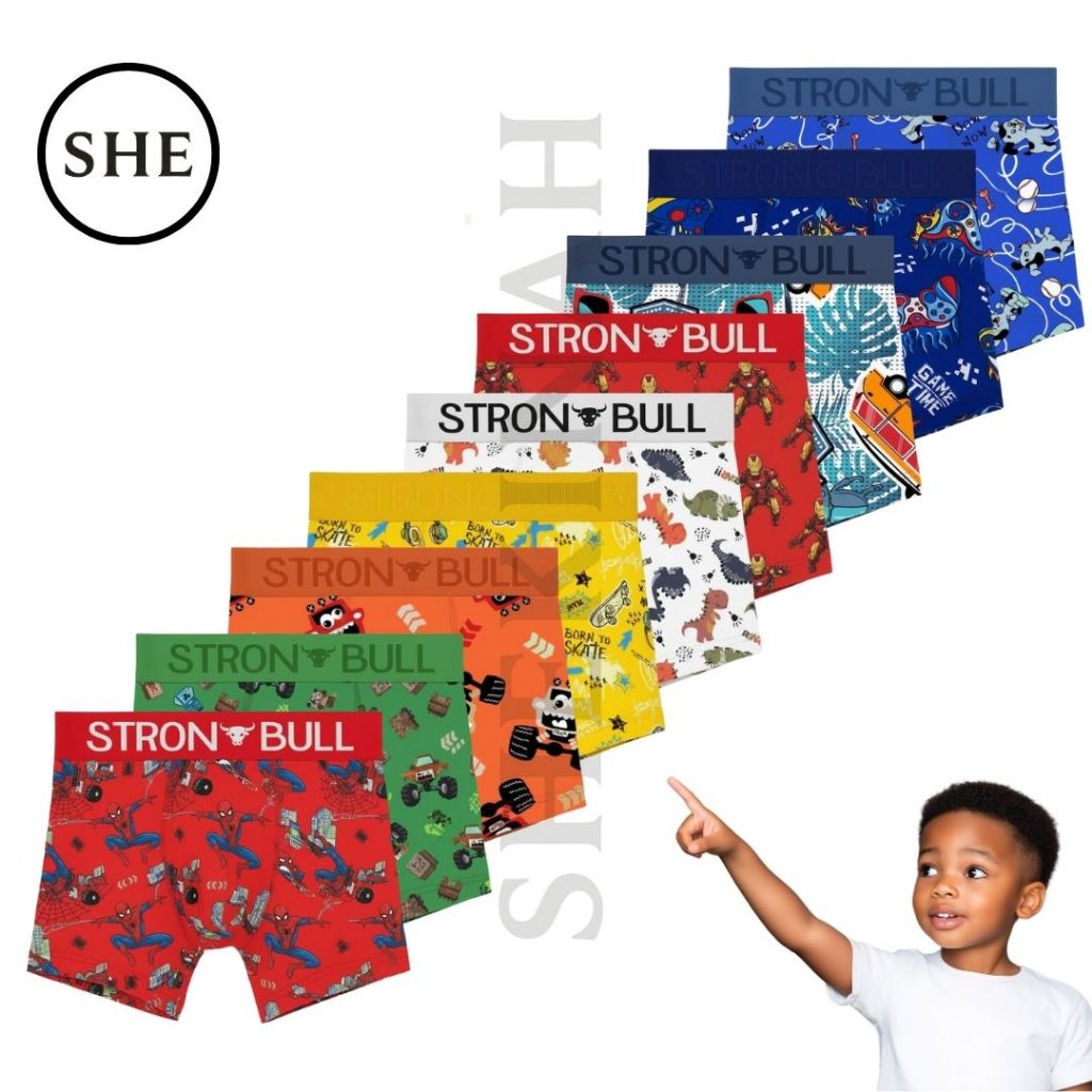 Kit Cuecas Box Boxer Infantil de Microfibra Estilo e Conforto