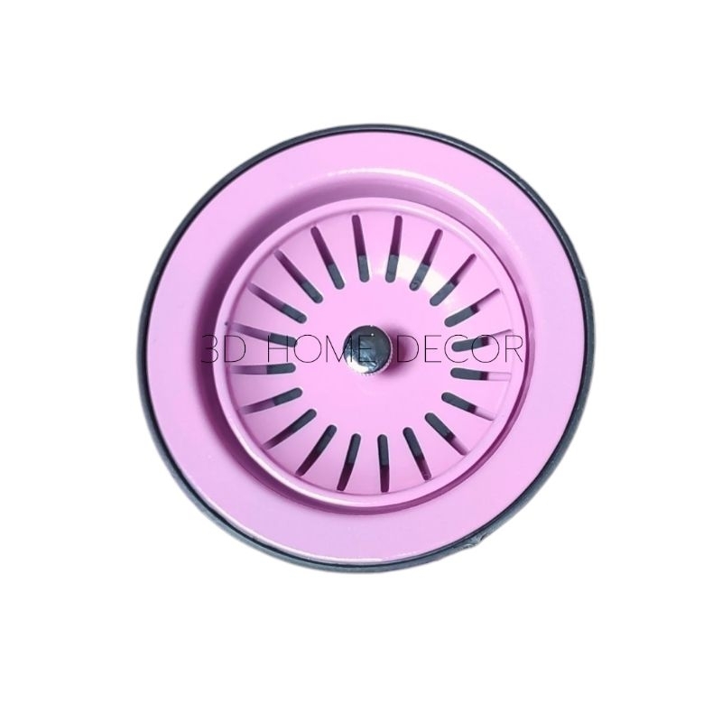 Válvula Pia Cuba Cozinha 4.1/2 Metal Rosa Válvula Cuba Rosa Inox