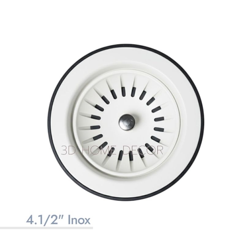 Válvula Pia Cuba Cozinha INOX Branco 4.1/2